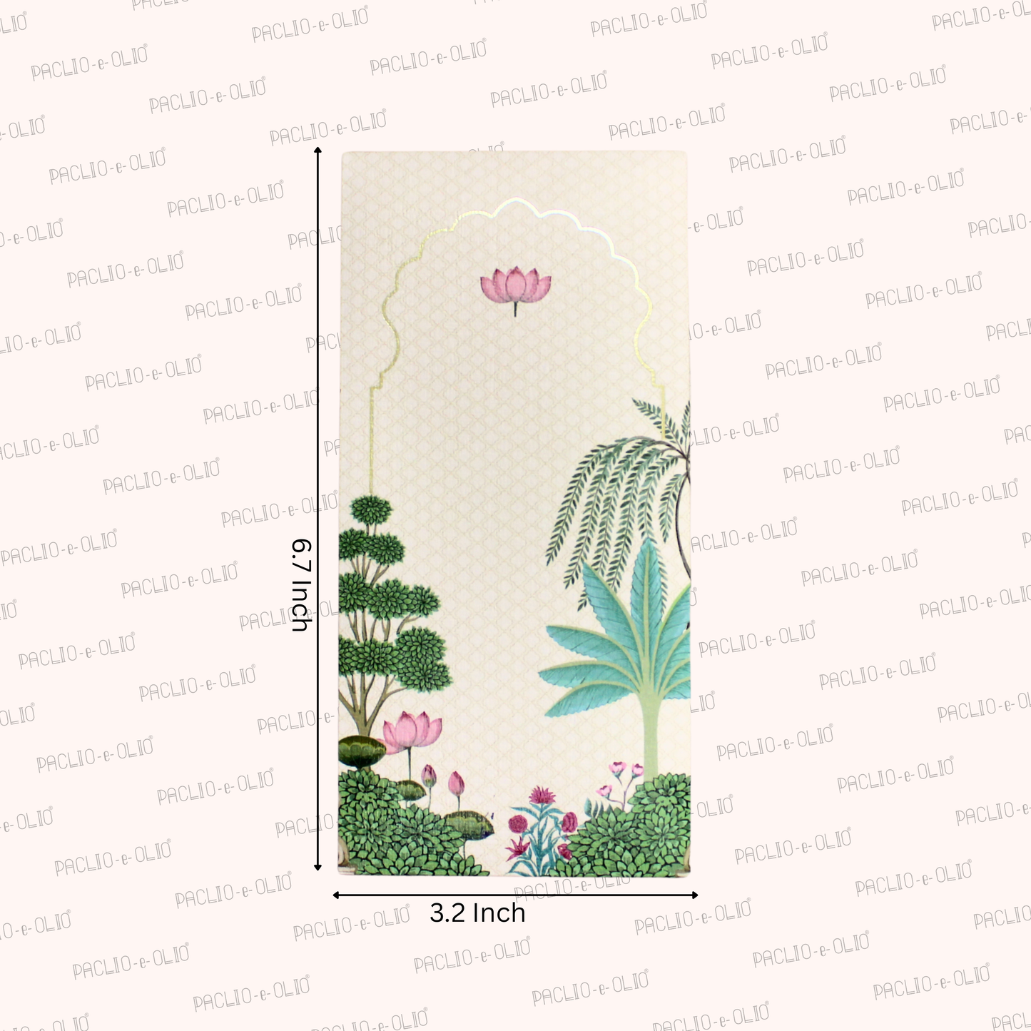 Mughal Art Envelope | 6.7X3.2 Inches | Pack Of 10 Pieces