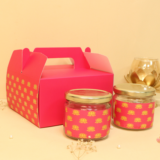 Hamper Box/4 Jar Box (7x7x4 Inches)