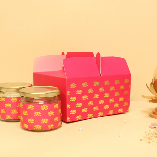 Hamper Box/4 Jar Box (7x7x4 Inches)