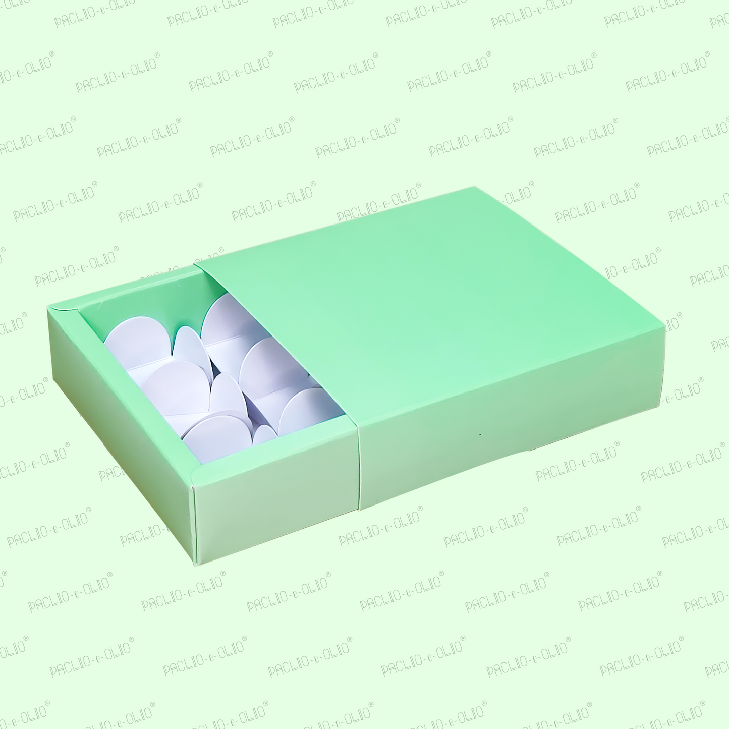 9 Cavity Chocolate Box (5.5x5.5x1.5 Inches)