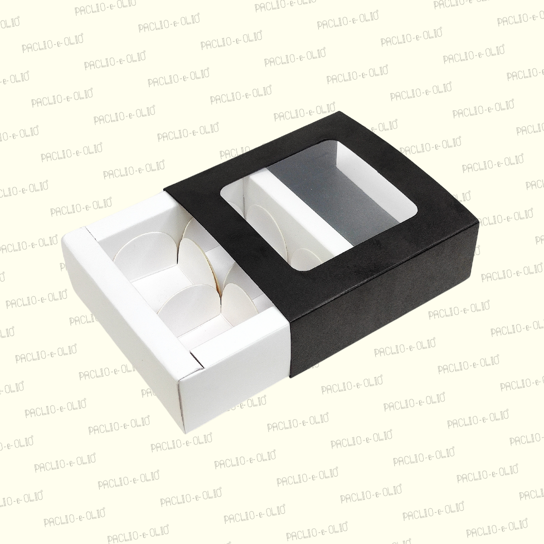 4 Cavity Chocolate Box (4.5x4.5x1.5 Inches)