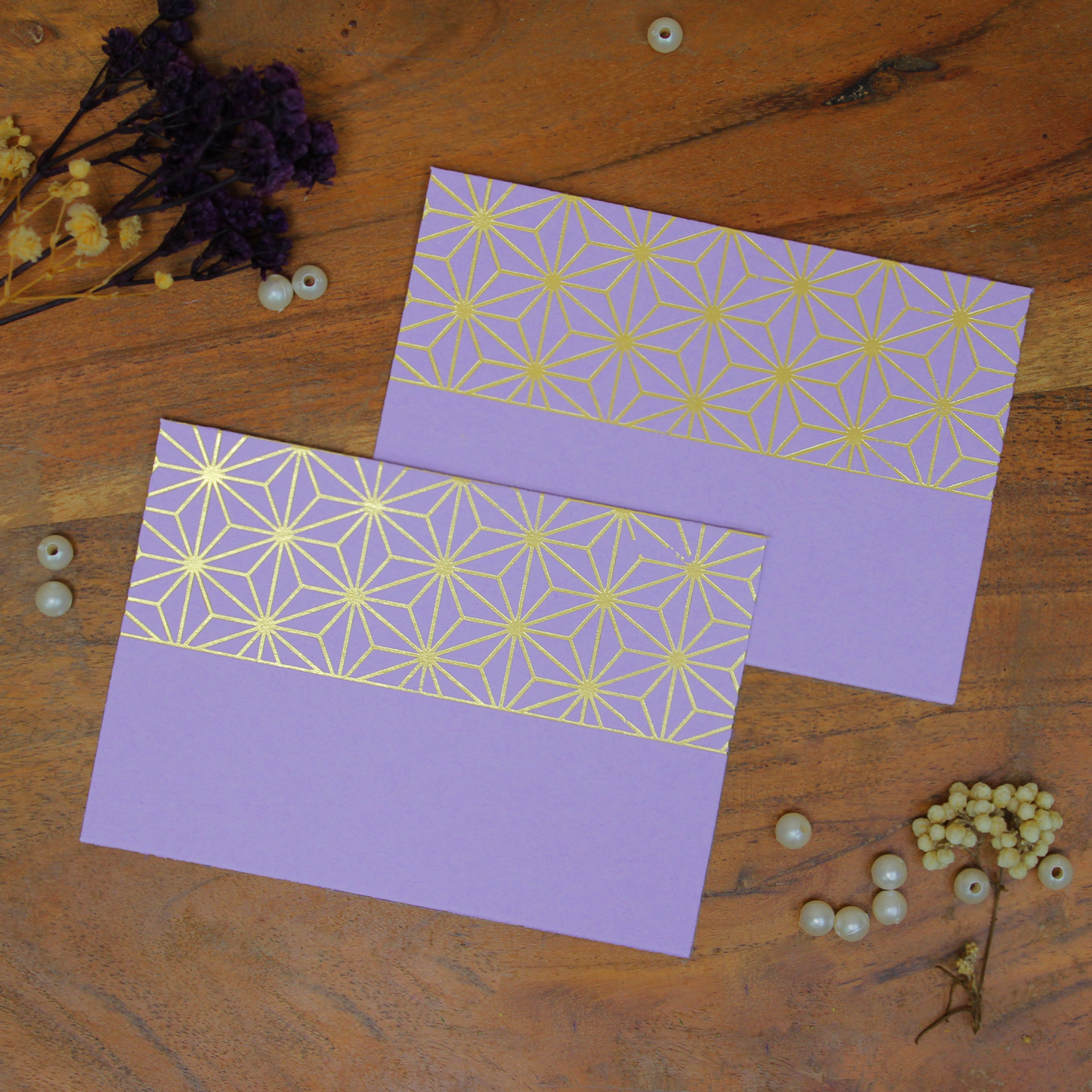 Asanoha Pattern Foiled (4x2.75 Inches)