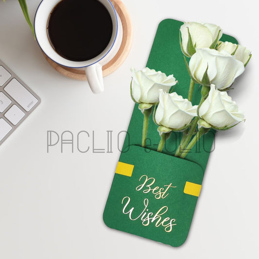 Assorted Flower Holder Postcard (9X3.5 INCHES)