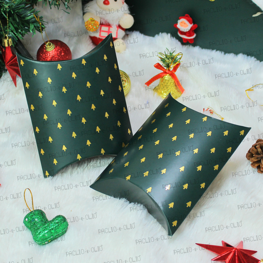 Christmas Pillow Box (4x4.5x1.5 Inches)
