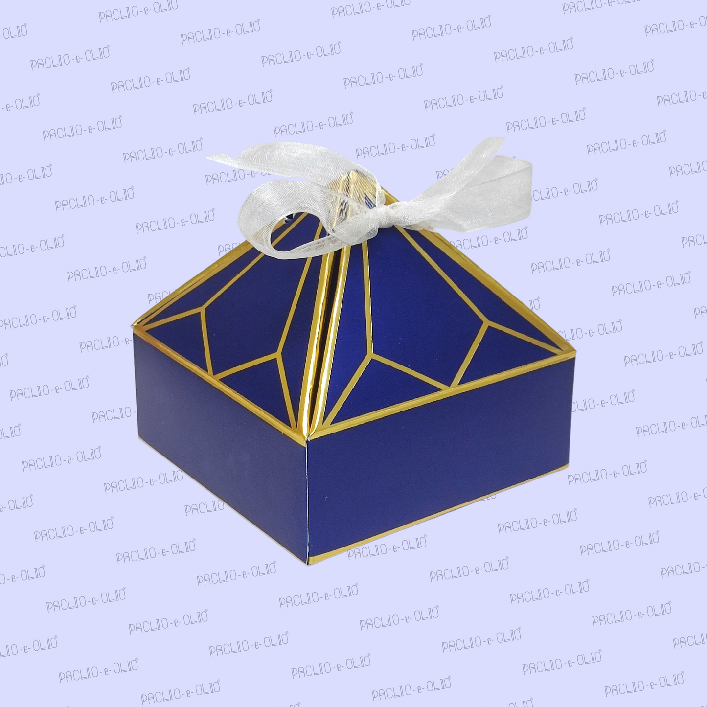 4 Cavity Chocolate Pyramid Box (3.2x3.2x1.2 Inches)