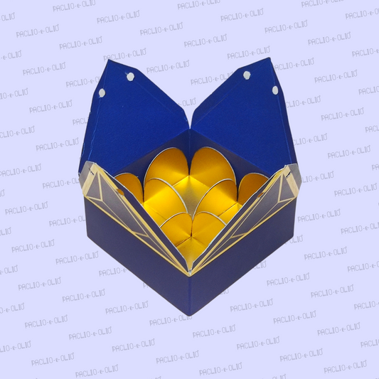 4 Pcs Christmas Chocolate Pyramid Box (3.2x3.2x1.2 INCHES)