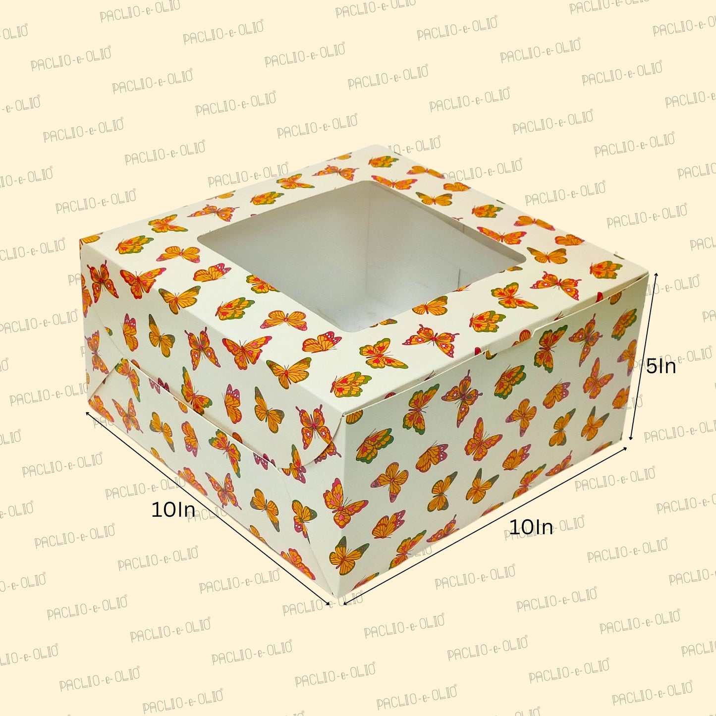 1 kg / 2 Pounds Cake Box (10x10x5 Inches)