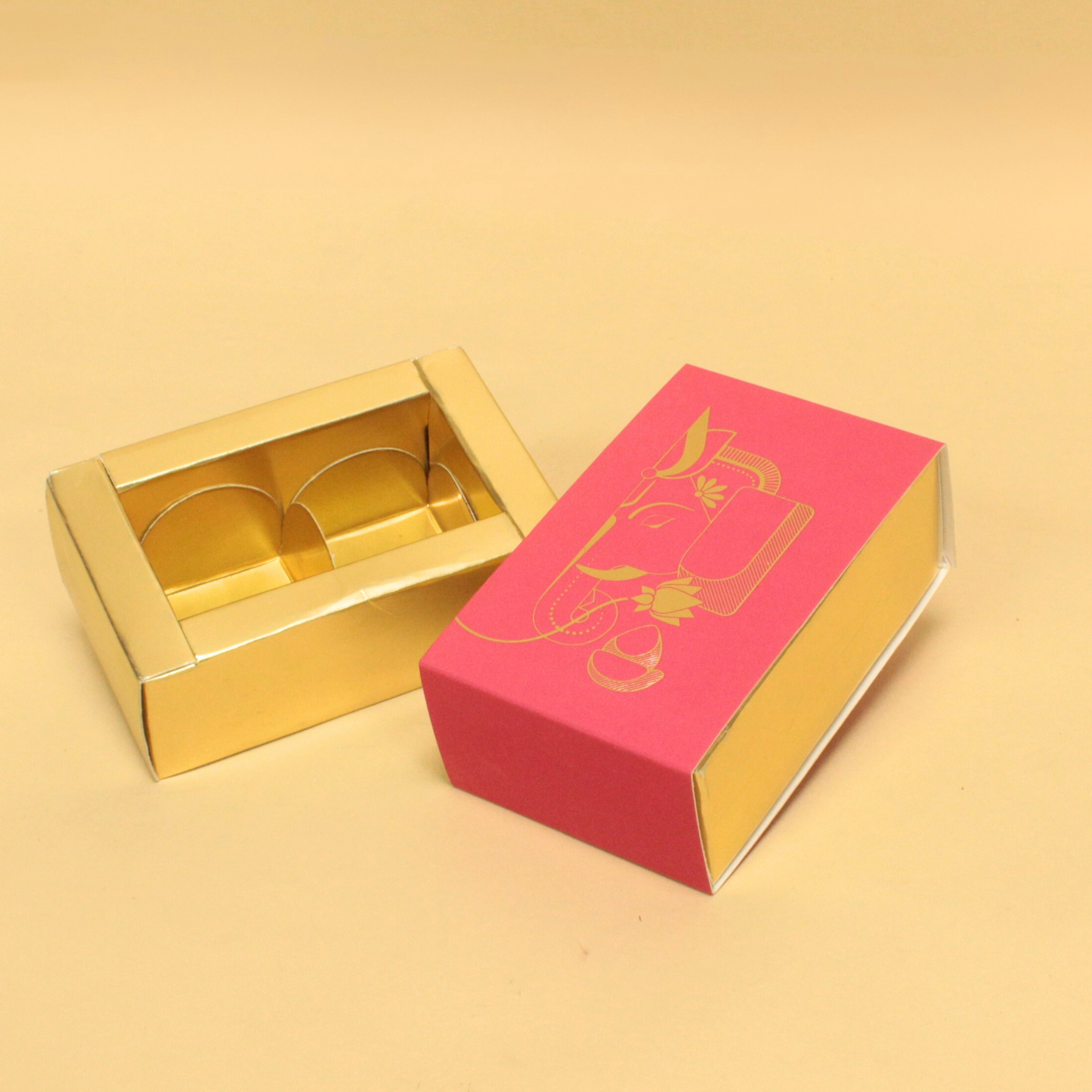 2 Cavity Chocolate Box (4.5x2.5x1.5 Inches)| Ganesh Chaturthi