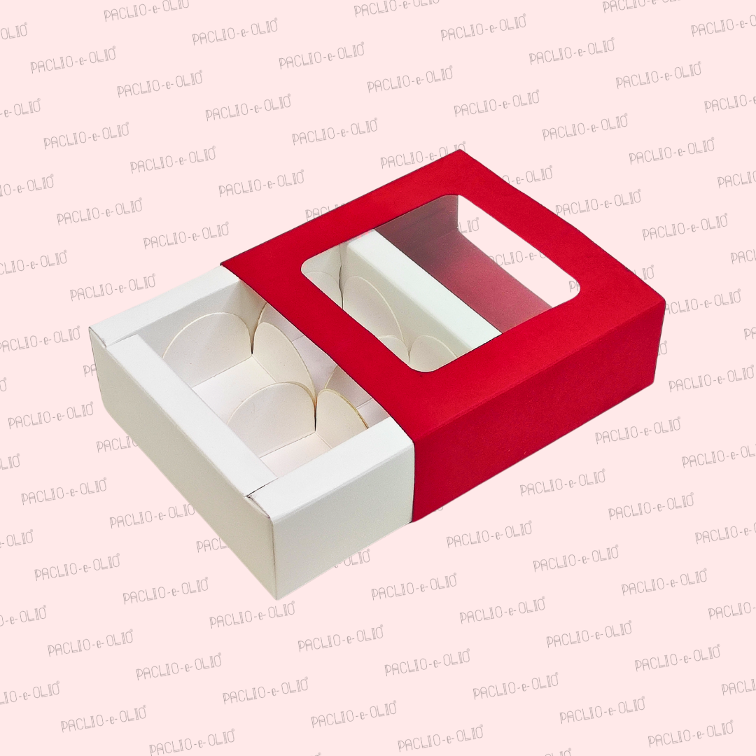 4 Cavity Chocolate Box (4.5x4.5x1.5 Inches)