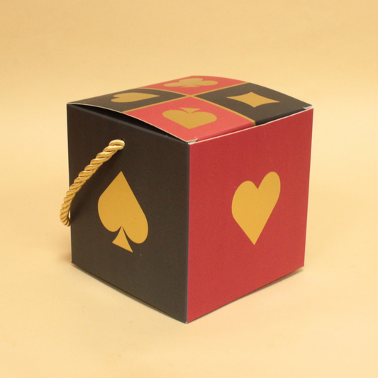 Diwali Poker Jar Box/ Candle Box (4x4x4 Inches)