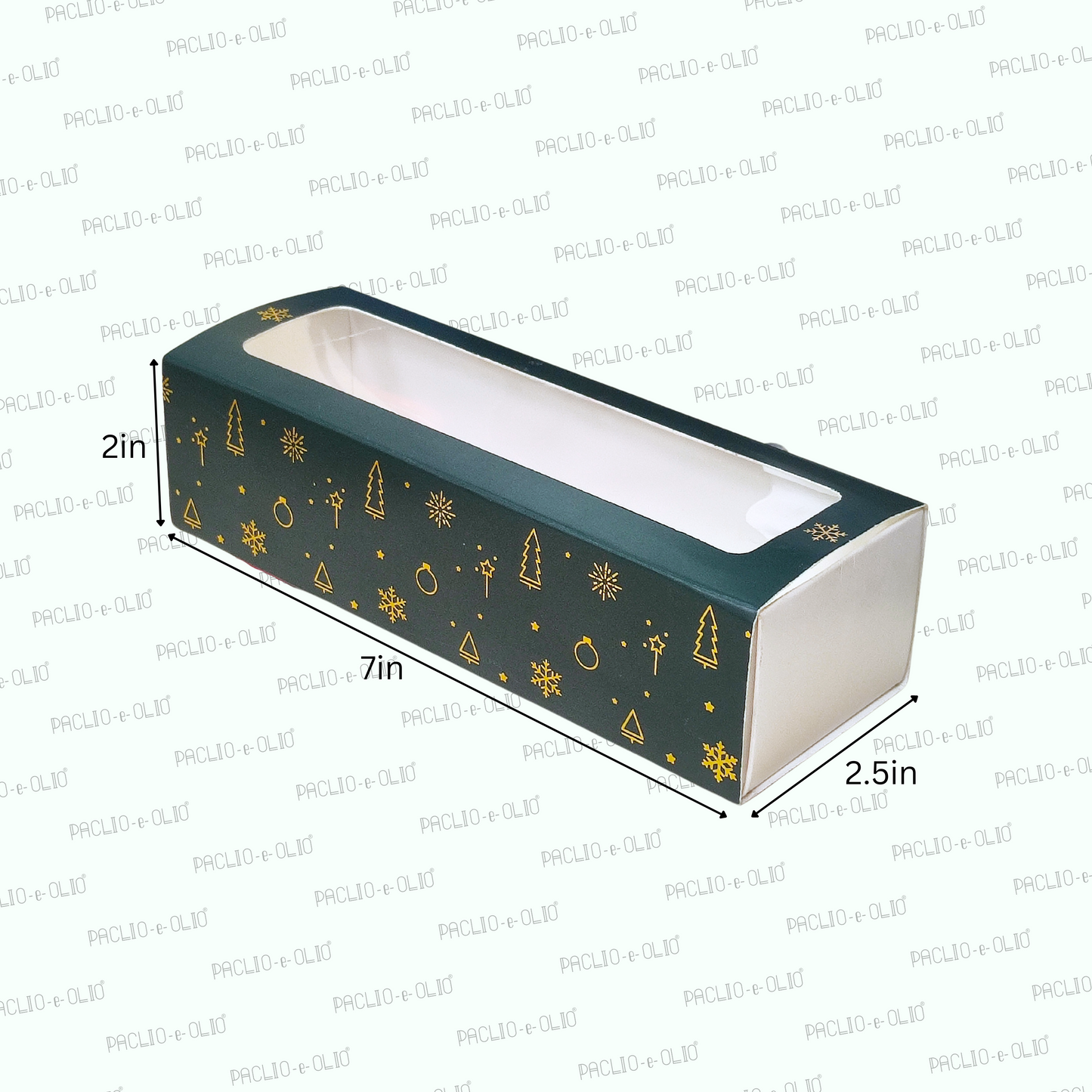 Macaroon Box (7x2x2.5 Inches)