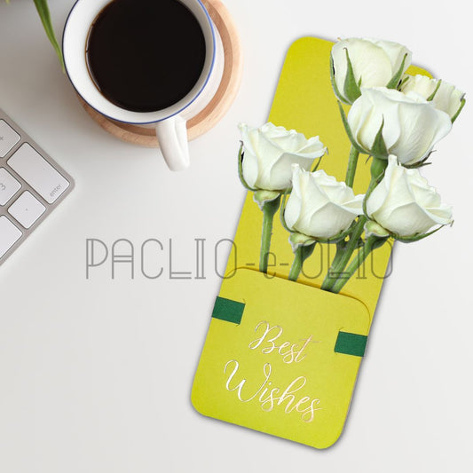 Assorted Flower Holder Postcard (9X3.5 INCHES)