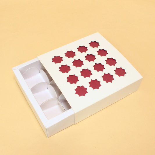 9 Cavity Chocolate Box (5.5x5.5x1.5 Inches)