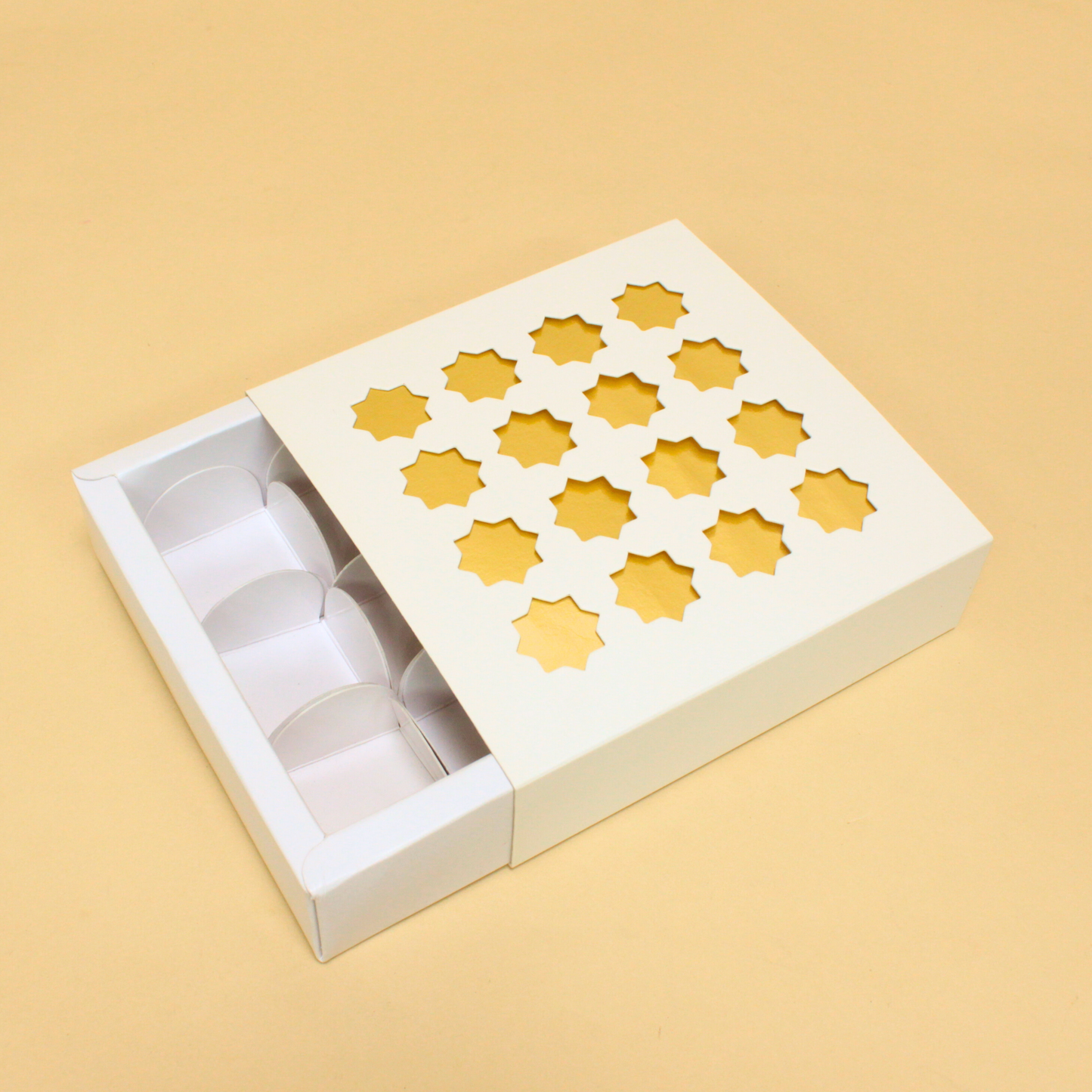 Diwali 9 Cavity Chocolate Box (5.5x5.5x1.5 Inches)