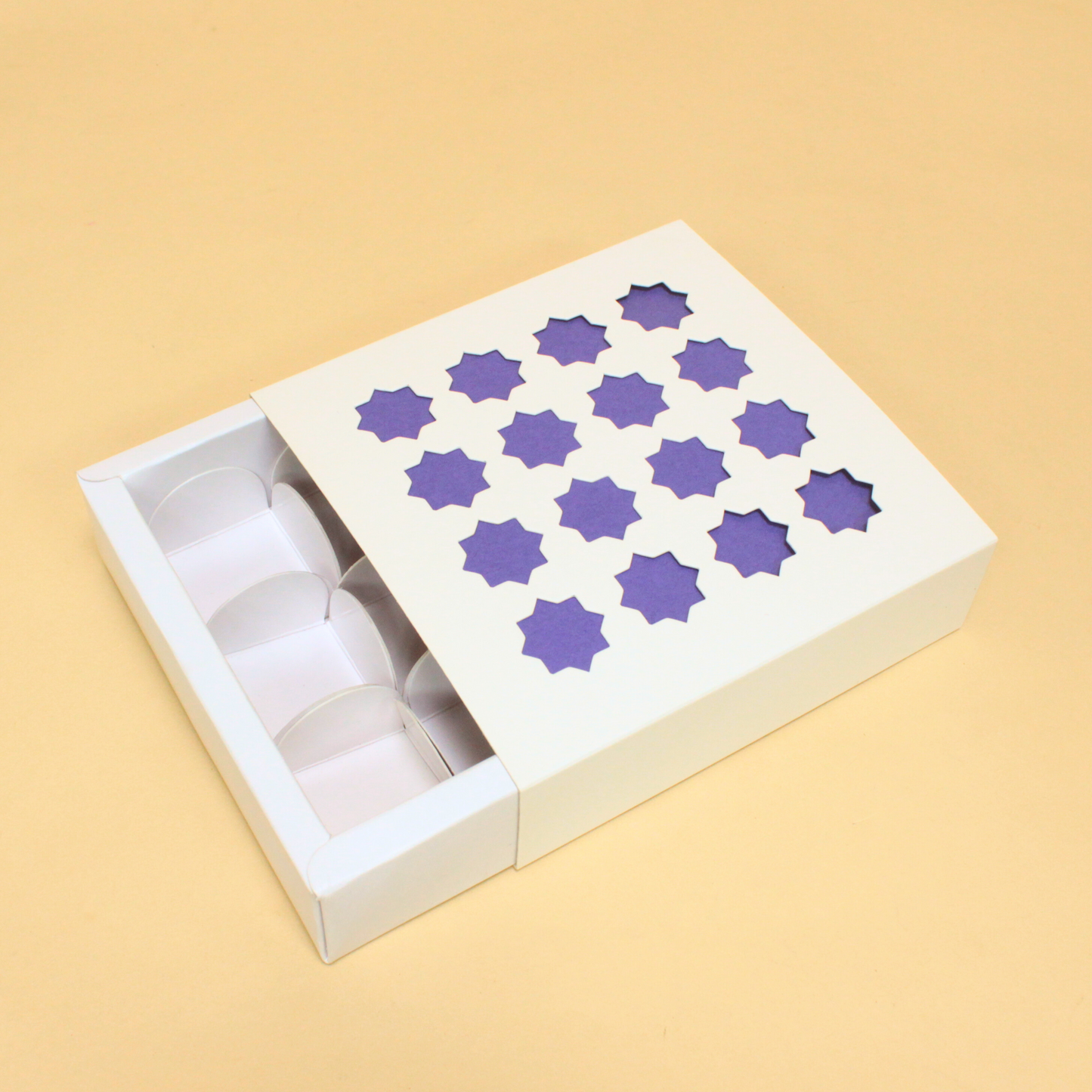 Diwali 9 Cavity Chocolate Box (5.5x5.5x1.5 Inches)