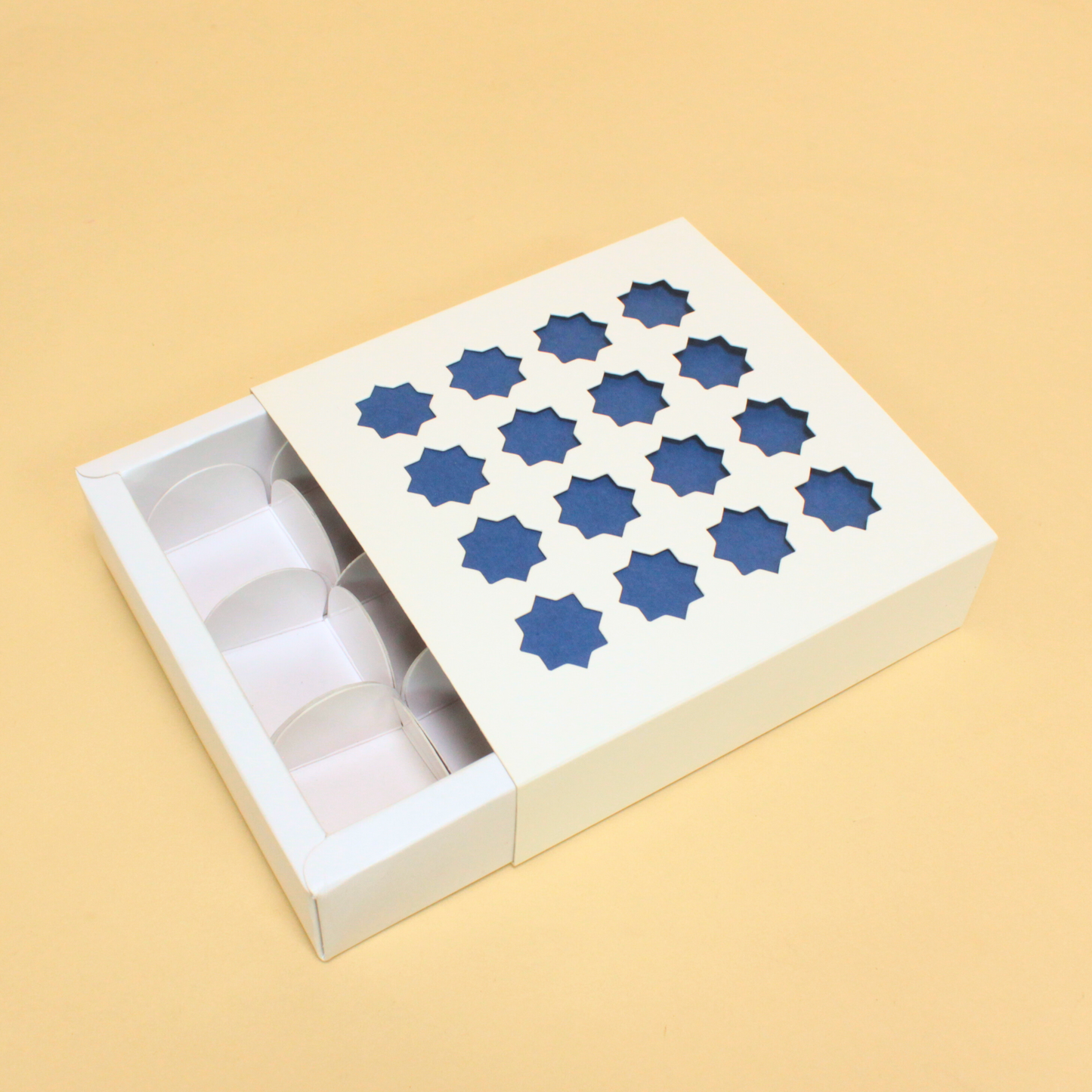 Diwali 9 Cavity Chocolate Box (5.5x5.5x1.5 Inches)