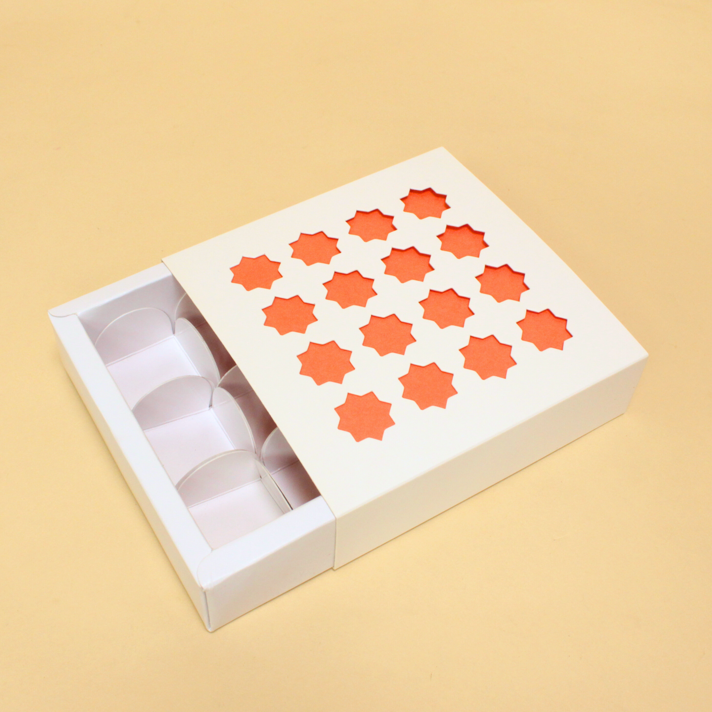 Diwali 9 Cavity Chocolate Box (5.5x5.5x1.5 Inches)