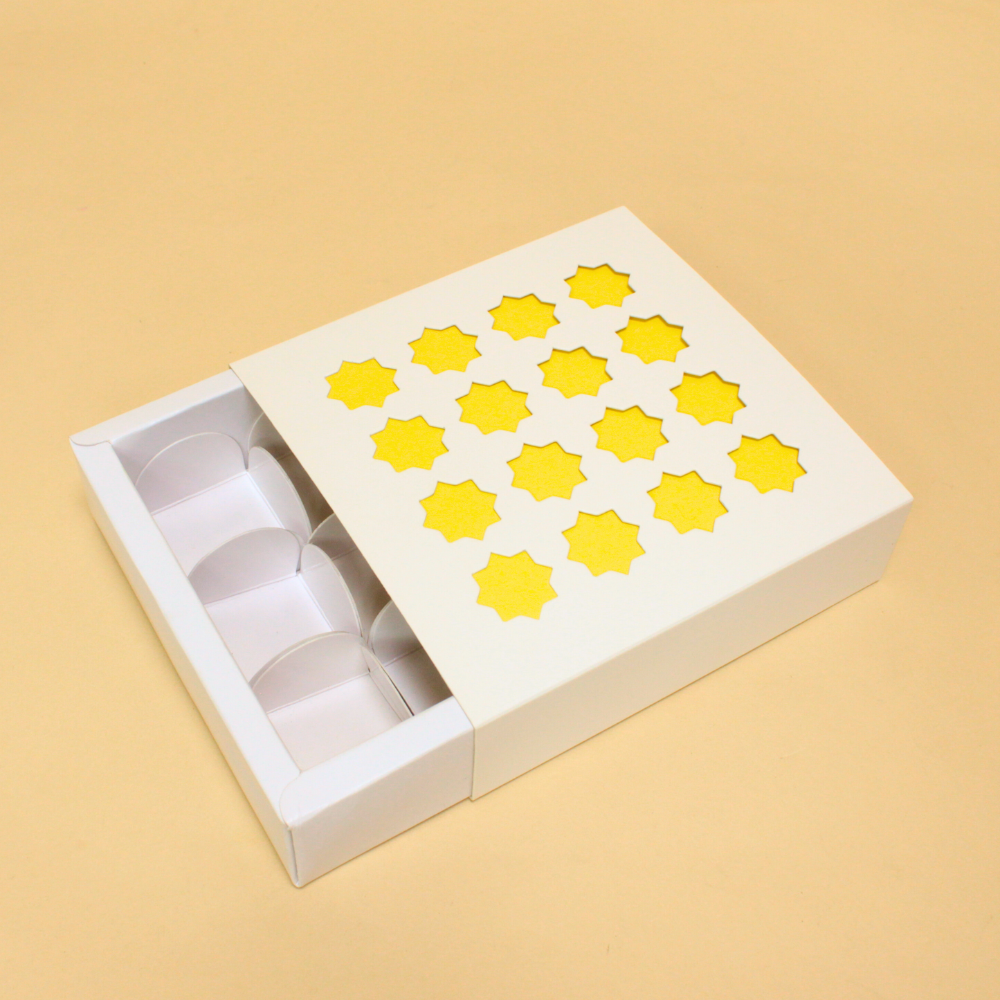 Diwali 9 Cavity Chocolate Box (5.5x5.5x1.5 Inches)