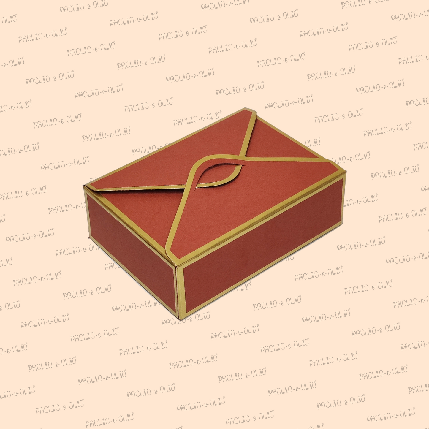 6 Cavity Chocolate Envelope Box (5x3.5x1.5 Inches)