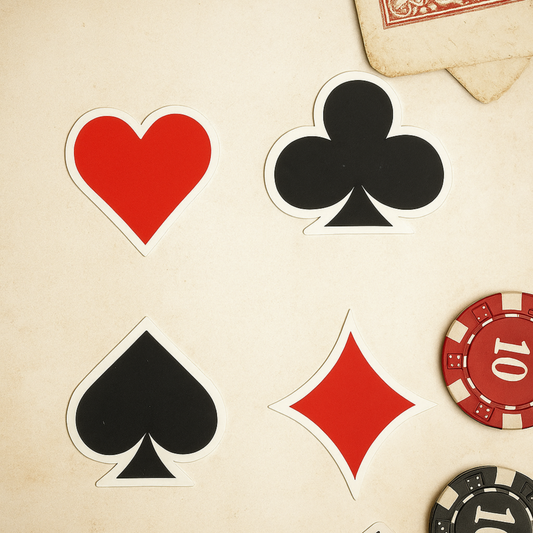 Poker Gift Tags (2x2 Inches)