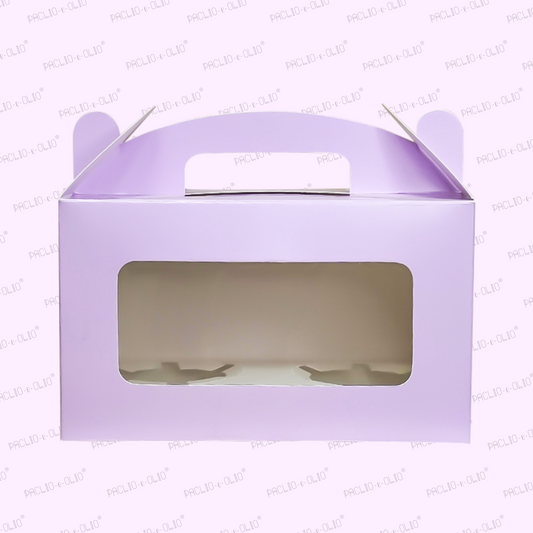 Two Cupcake Box (7x4x3.5 Inches)