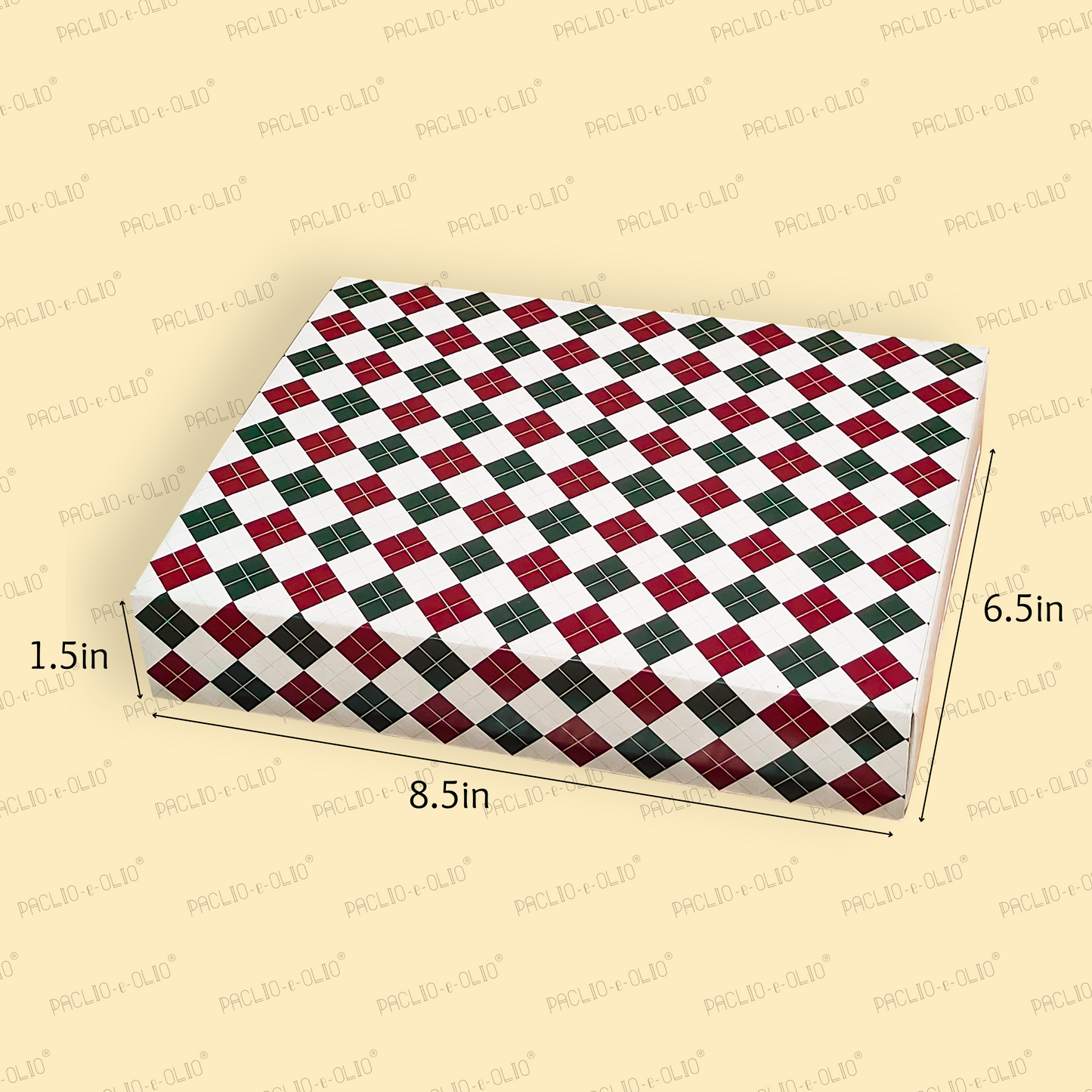 Christmas 12 Cavity Chocolate Box (8.5x6.5x1.5 Inches)