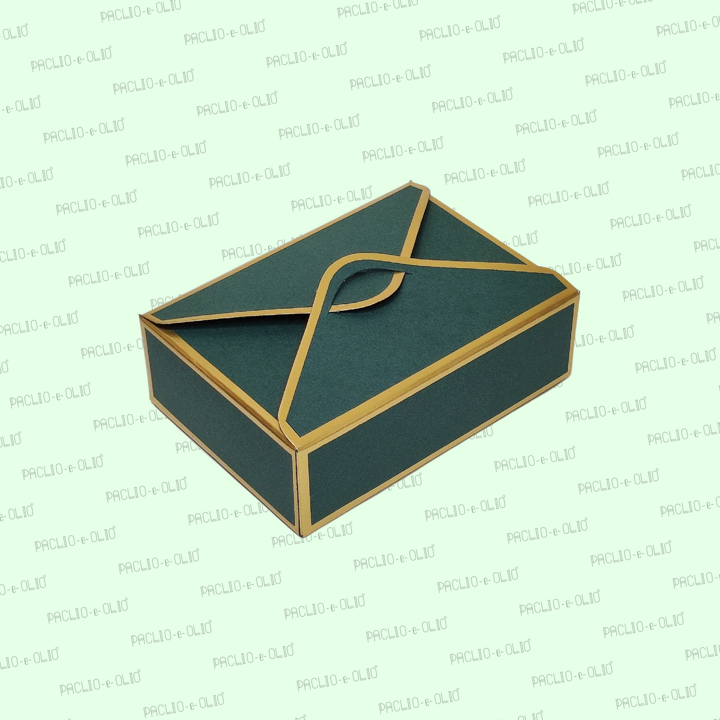 6 Cavity Chocolate Envelope Box (5x3.5x1.5 Inches)