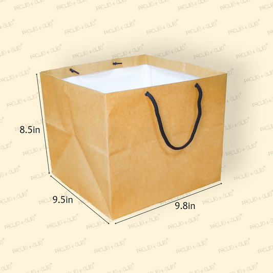 Kraft Cake Bags (9.8x9.5x8.5 Inches)