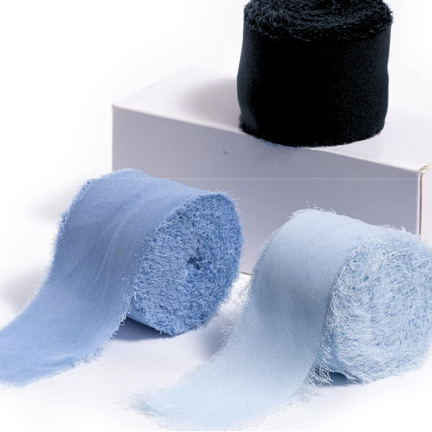 Chiffon Ribbons with frayed edges (1.5 Inch)