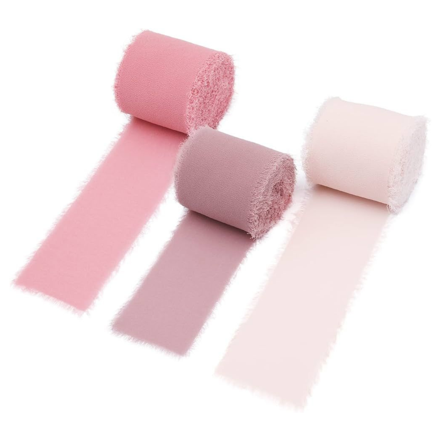 Chiffon Ribbons with frayed edges (1.5 Inch)