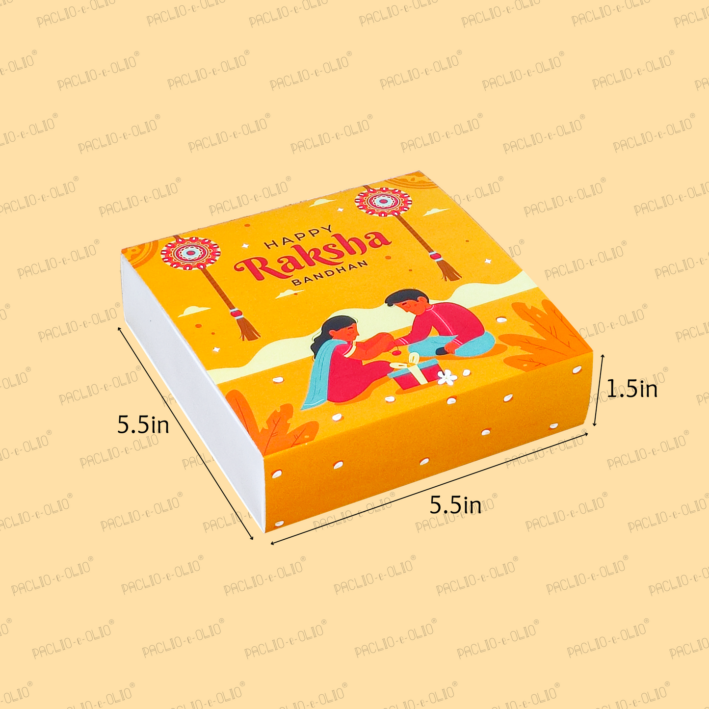 9 Cavity Chocolate Box (5.5x5.5x1.5 INCHES)