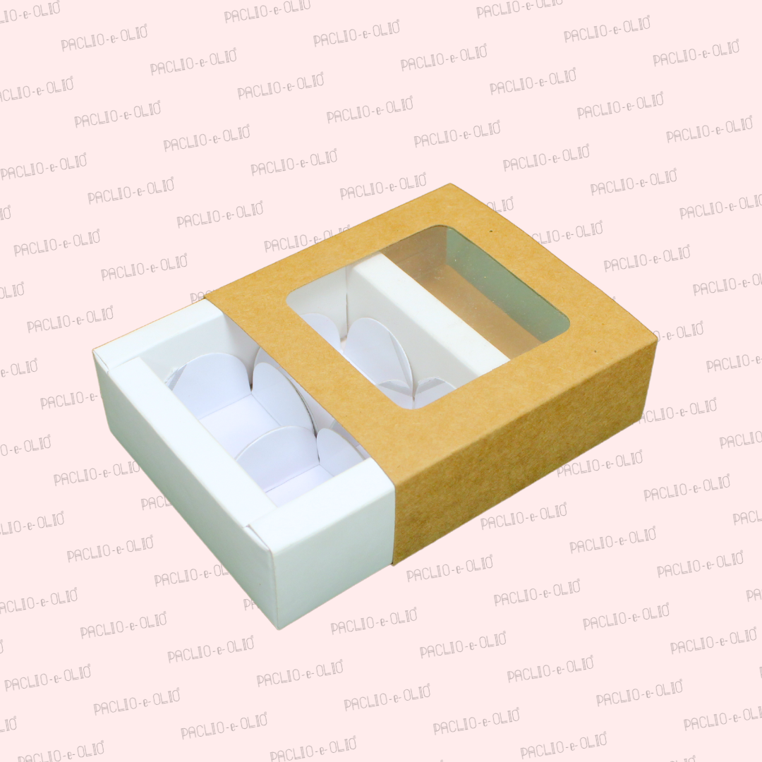 4 Cavity Chocolate Box (4.5x4.5x1.5 Inches)