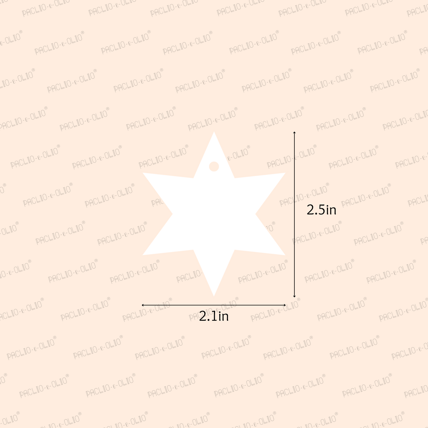 STAR TAG | 2.5x2.1 Inches | Pack Of 25 Pieces