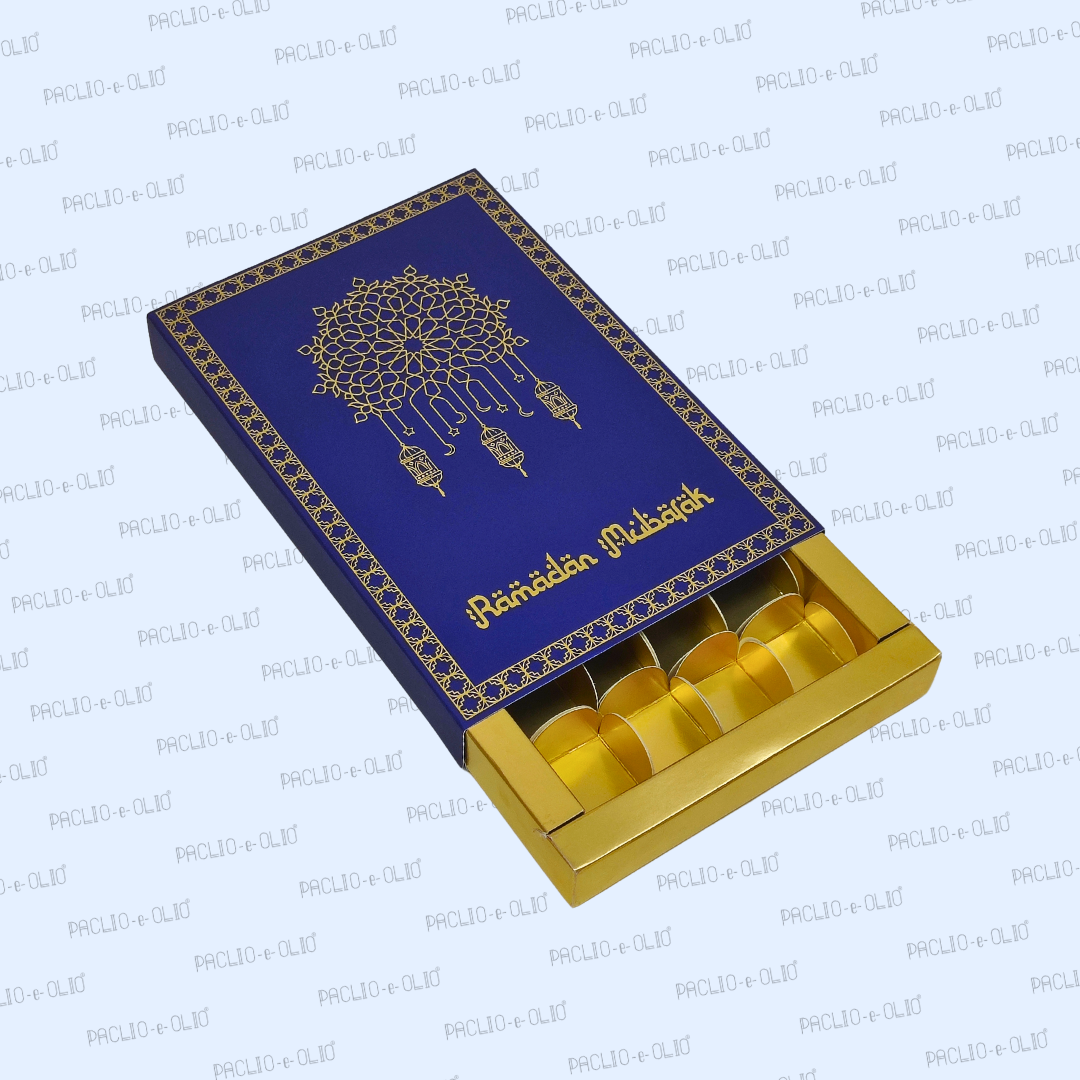 18 Pcs Ramadan Chocolate Box (10.5x7x1 Inches)