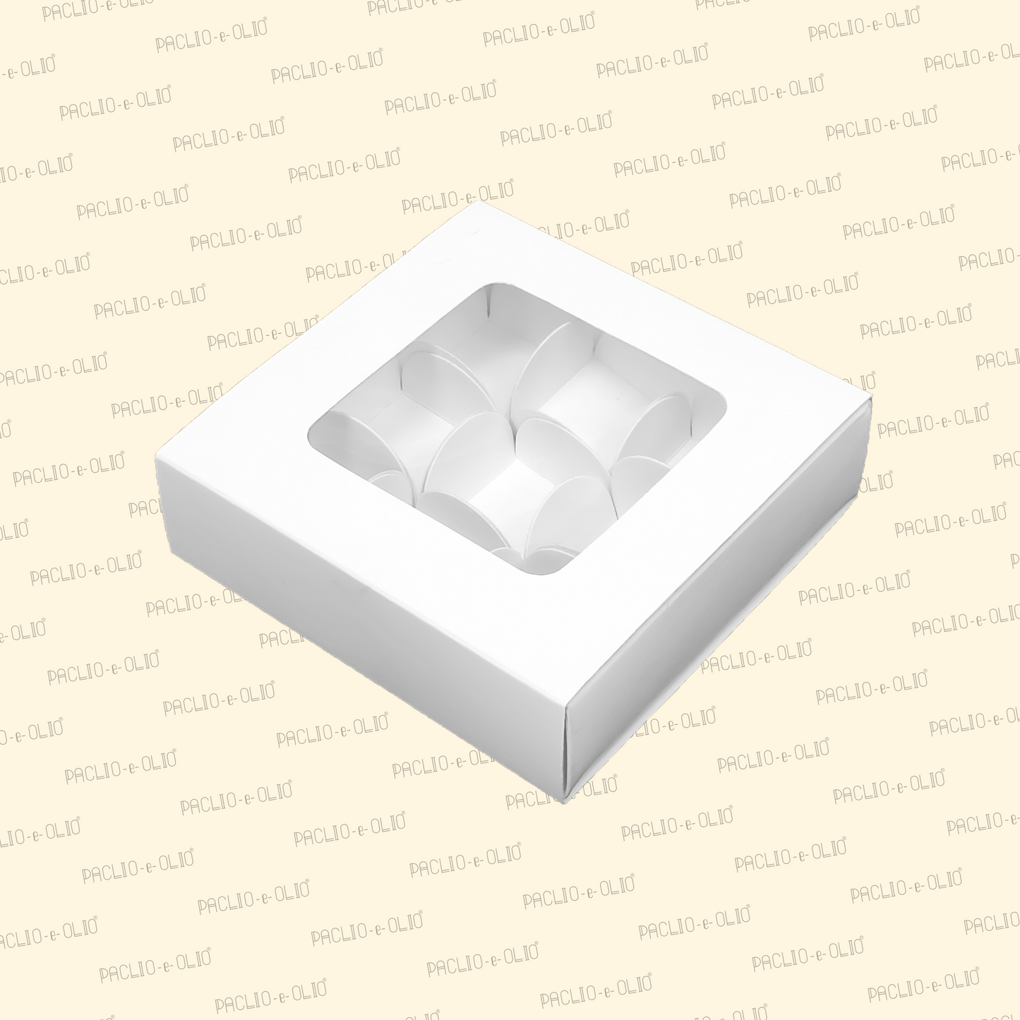 9 Cavity Chocolate Box (5.5x5.5x1.5 Inches)