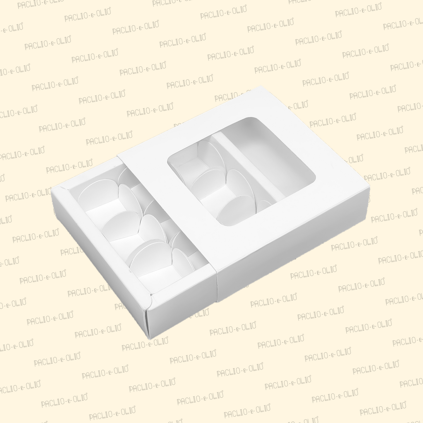 9 Cavity Chocolate Box (5.5x5.5x1.5 Inches)