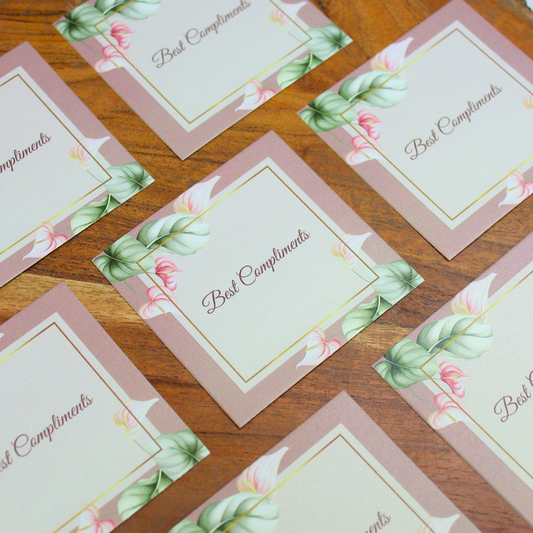 Palm Art Tag (3x3 Inches)