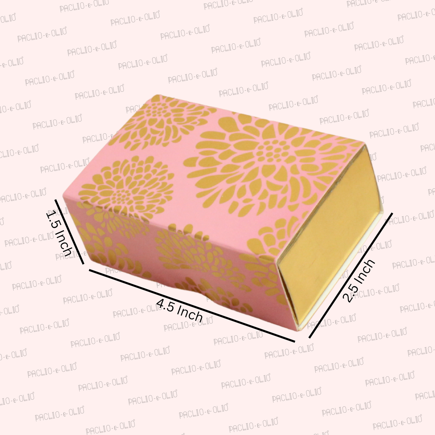 2 Cavity Chocolate Box (4.5x2.5x1.5 Inches)