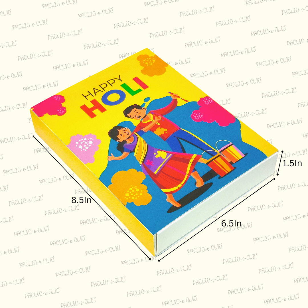 Holi Sweet Box (8.5x6.5x1.5 Inches)