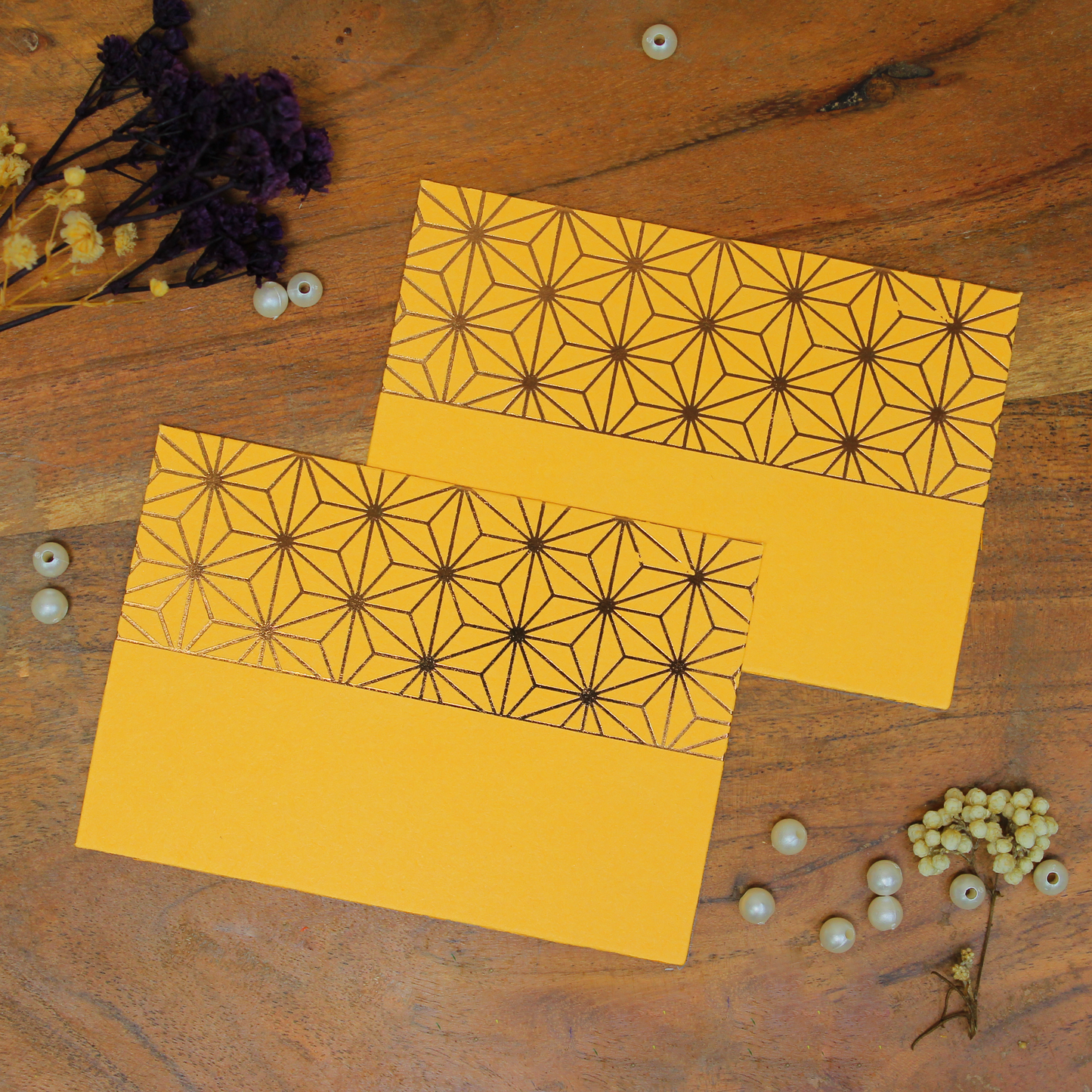 Asanoha Pattern Foiled (4x2.75 Inches)