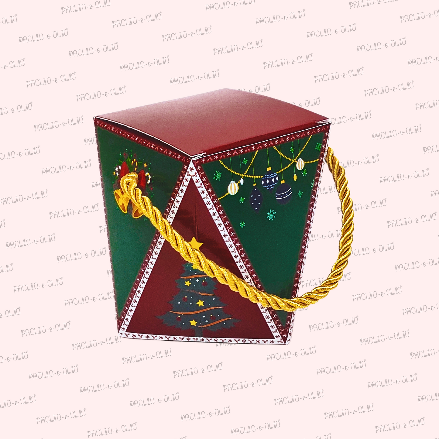 Christmas Treat Box (3x3x3.75 Inches)