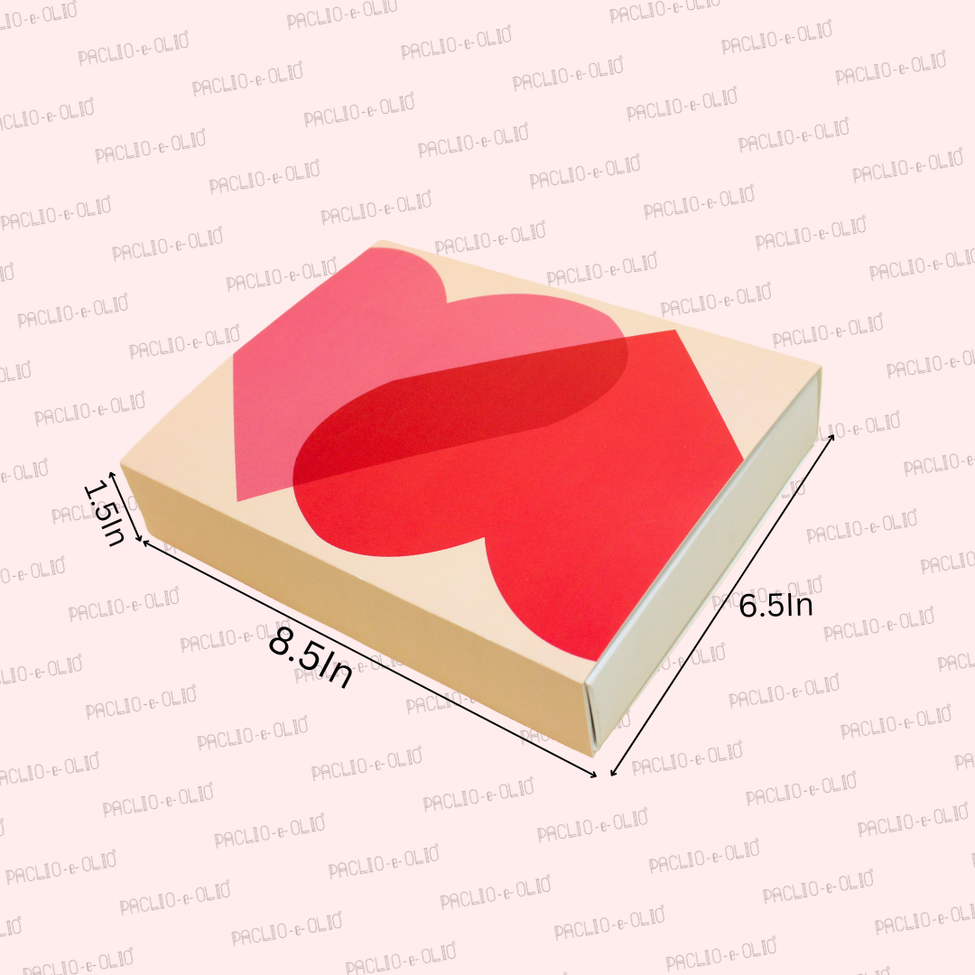Valentine's 12 Cavity Chocolate Box (8.5x6.5x1.5 Inches)
