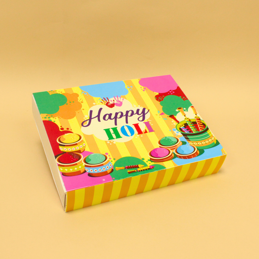 Holi 12 Cavity Chocolate Box | 8.5x6.5x1.5 Inches