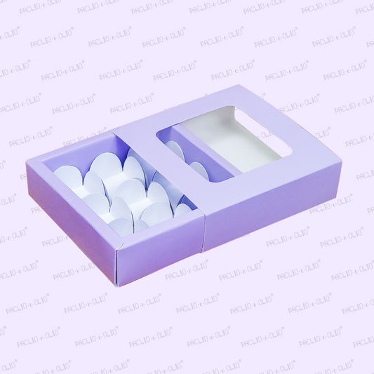9 Cavity Chocolate Box (5.5x5.5x1.5 Inches)