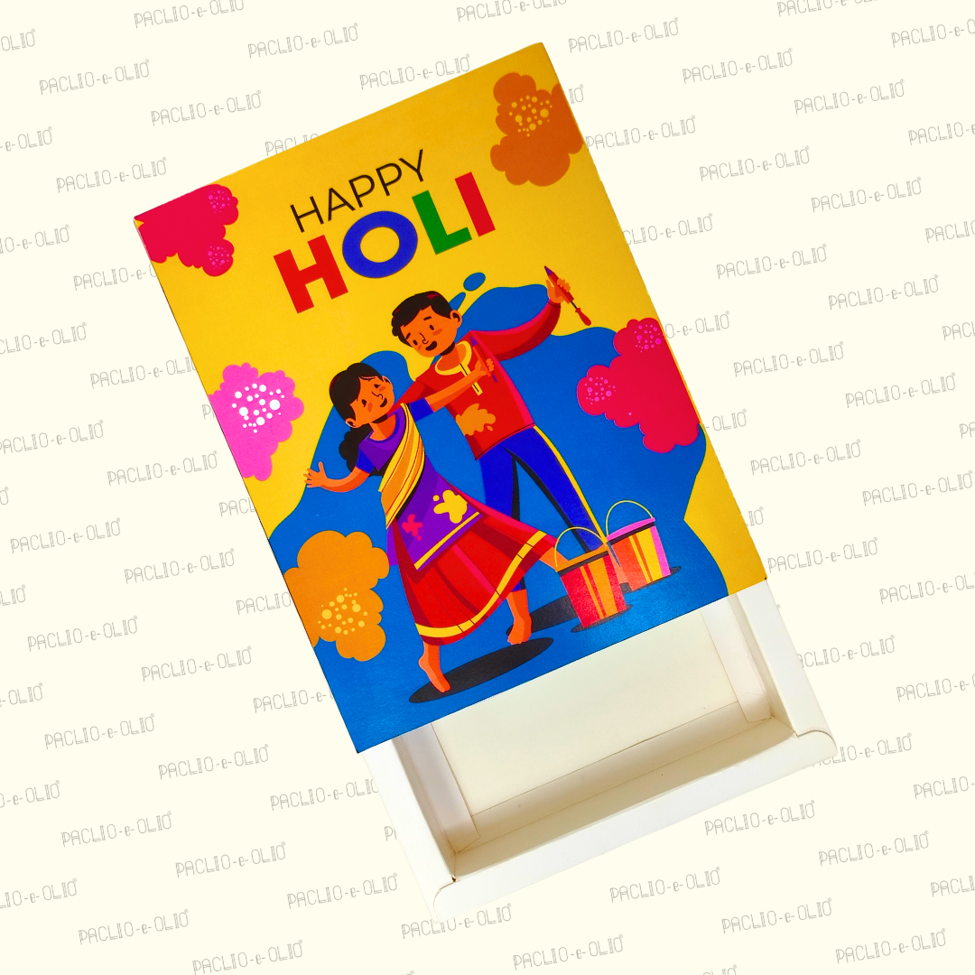 Holi Sweet Box (8.5x6.5x1.5 Inches)