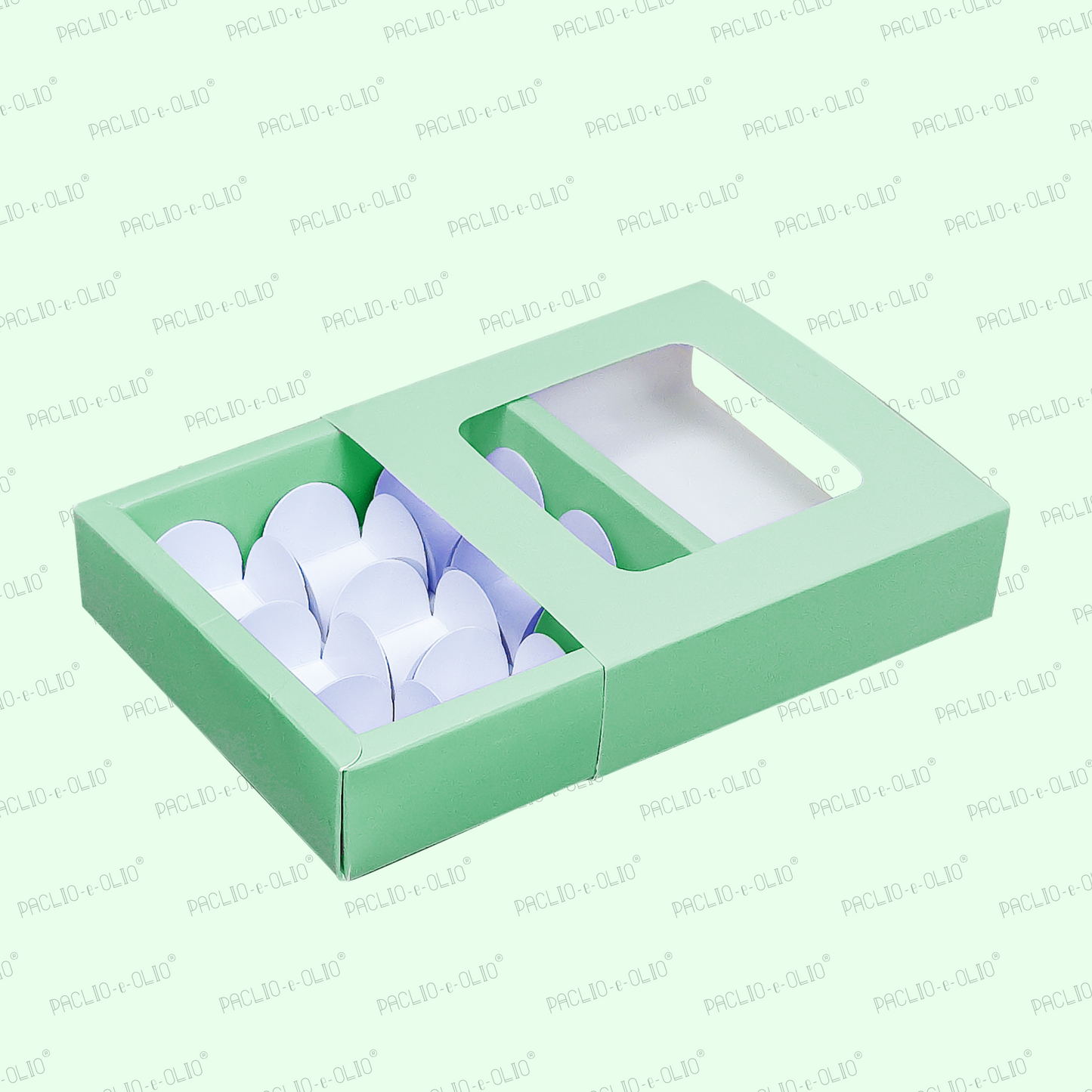 9 Cavity Chocolate Box (5.5x5.5x1.5 Inches)