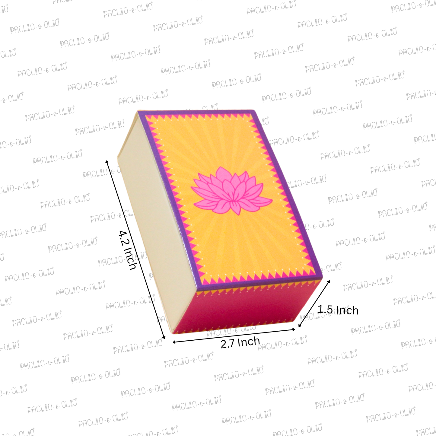 2 Cavity Lotus Chocolate Box | 4.2x2.7x1.5 Inches