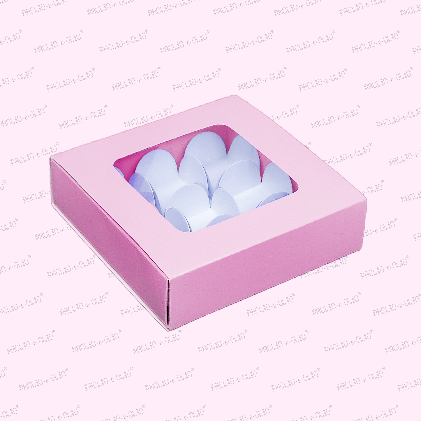 9 Cavity Chocolate Box (5.5x5.5x1.5 Inches)