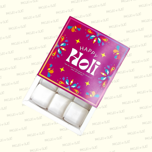 Holi 9 Cavity Chocolate Box (5.5x5.5x1.5 Inches)