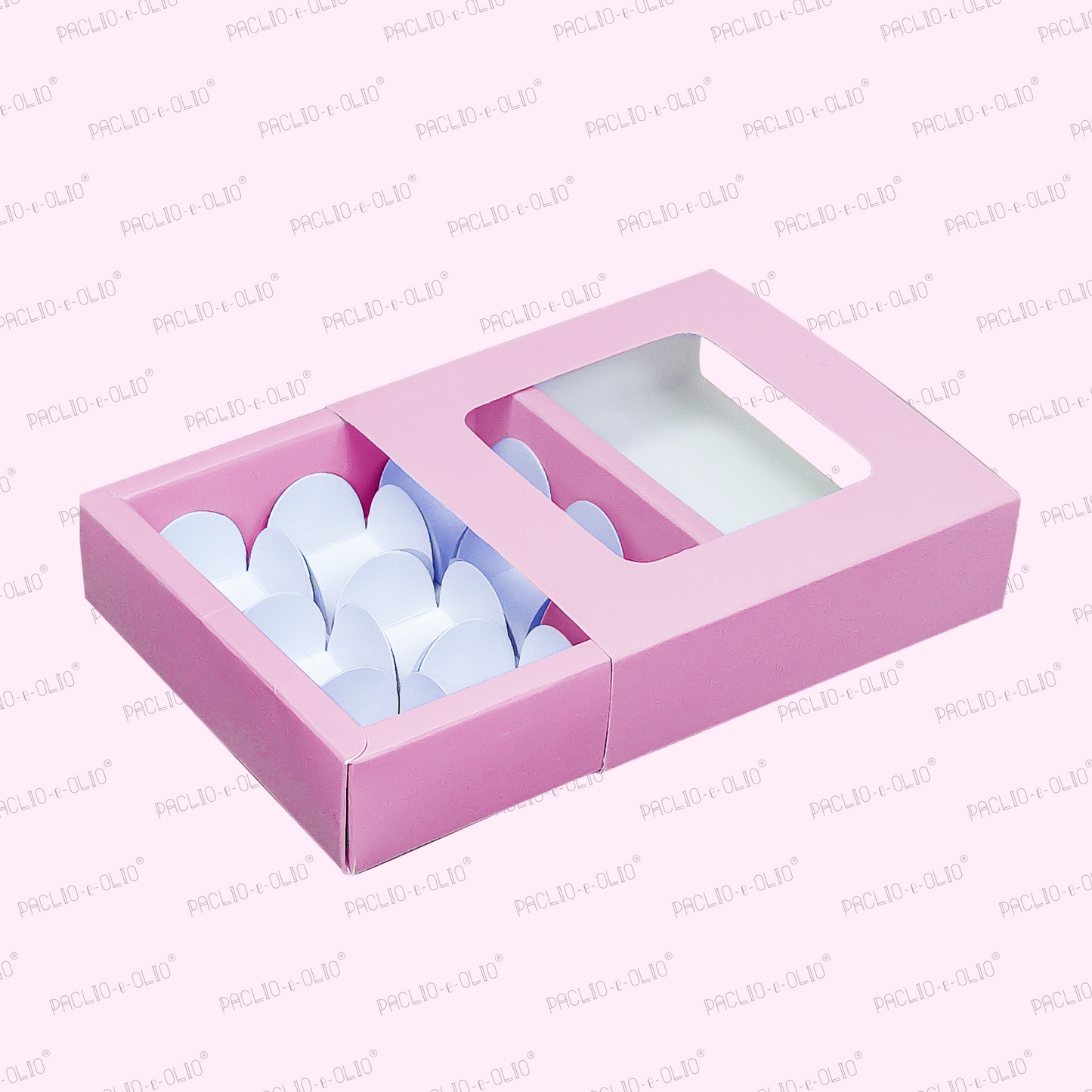9 Cavity Chocolate Box (5.5x5.5x1.5 Inches)
